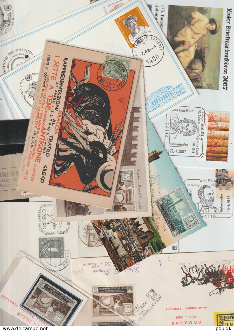 650 covers from every corner of the world. FDC, PC, MX and ordinary covers, mostly modern, odds and ends