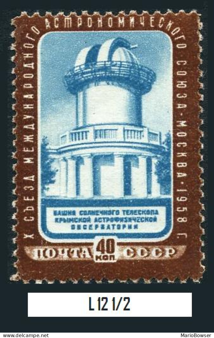Russia 2092 Perf L 12 1/2,MNH.Michel 2110C. Astronomical Union.Observatory,1958. - Unused Stamps
