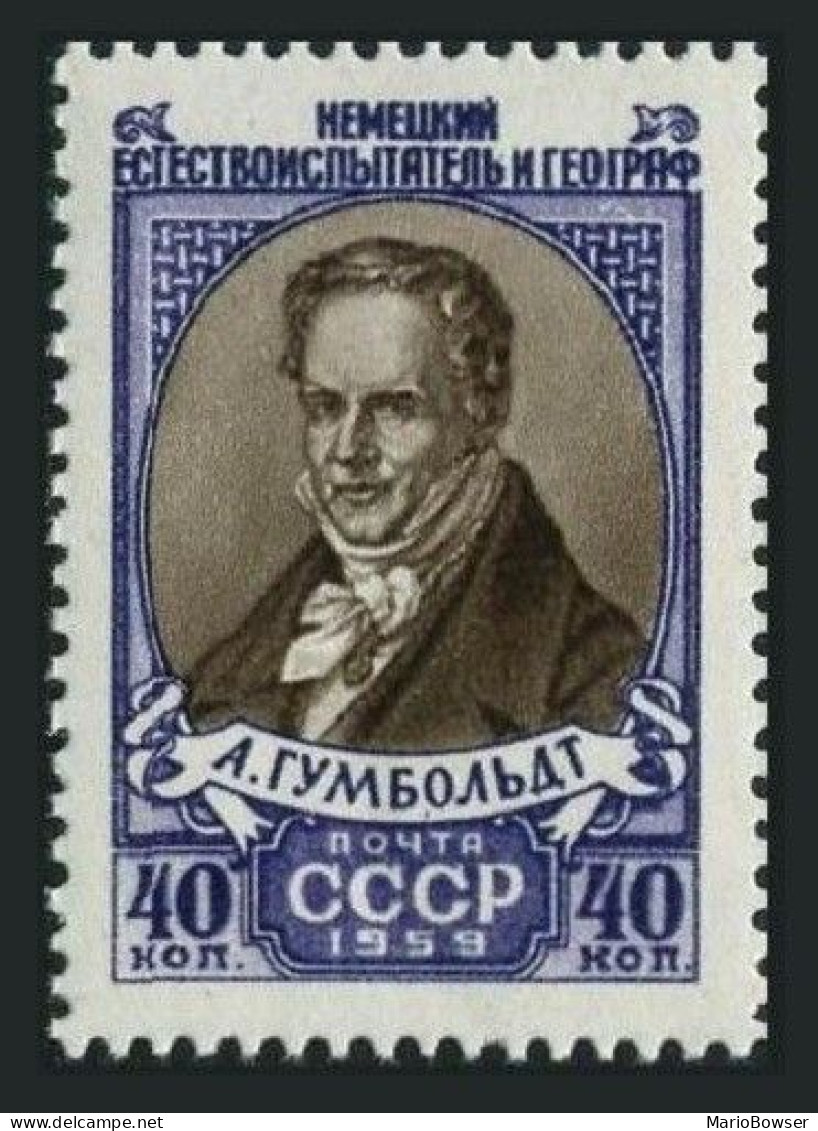 Russia 2196/2 Stamps,MNH.Mi 2224. Alexander Von Humboldt,German Naturalist,1959. - Neufs