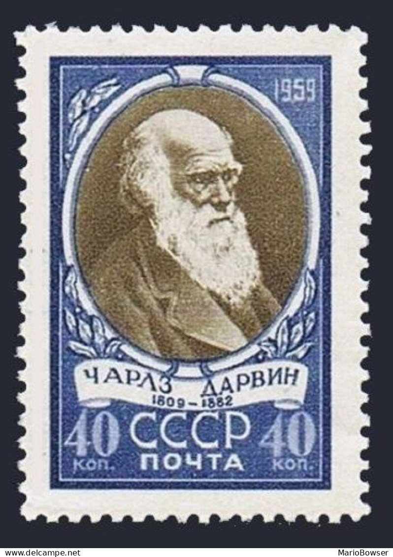 Russia 2166,MNH. Scientist Charles Darwin,1959. - Unused Stamps