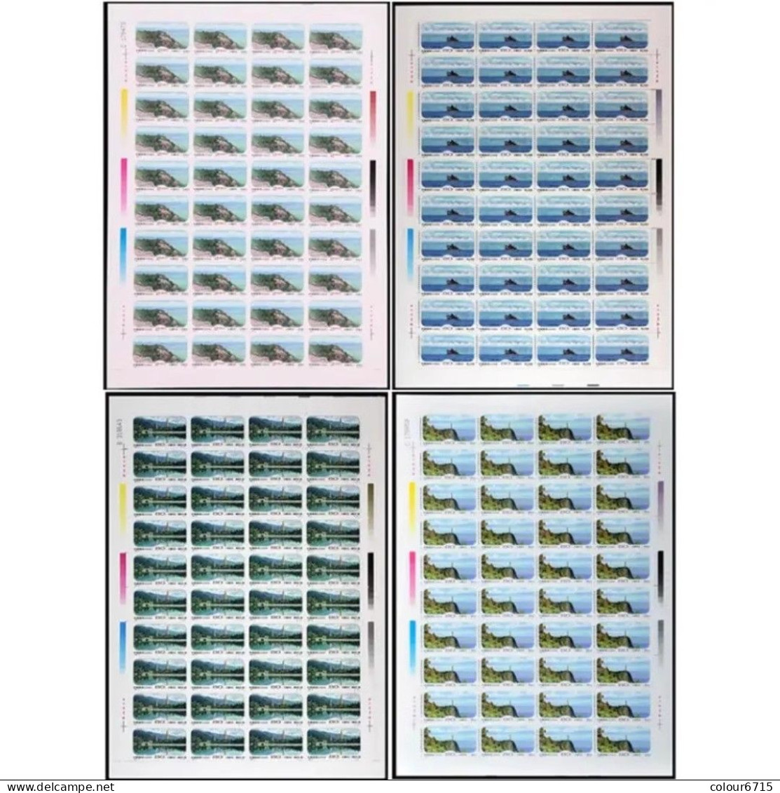 China 2000/2000-8 Landscapes Of Dali, Yunnan Province Stamp Full Sheet 4v MNH - Blocks & Kleinbögen