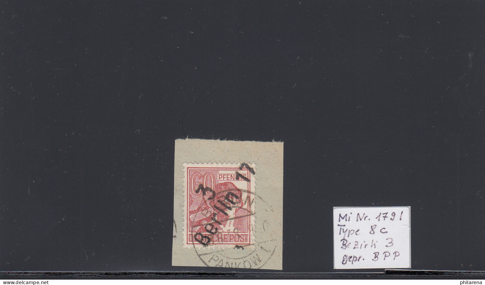 SBZ: MiNr. 179I, Type 8c, Briefstück, BPP Signatur - Usati