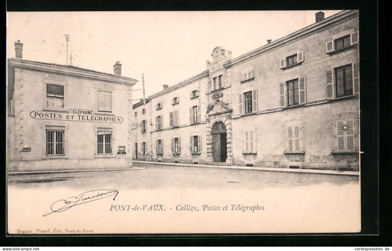 CPA Pont-de-Vaux, Collège, Postes Et Télégraphes  - Pont-de-Vaux