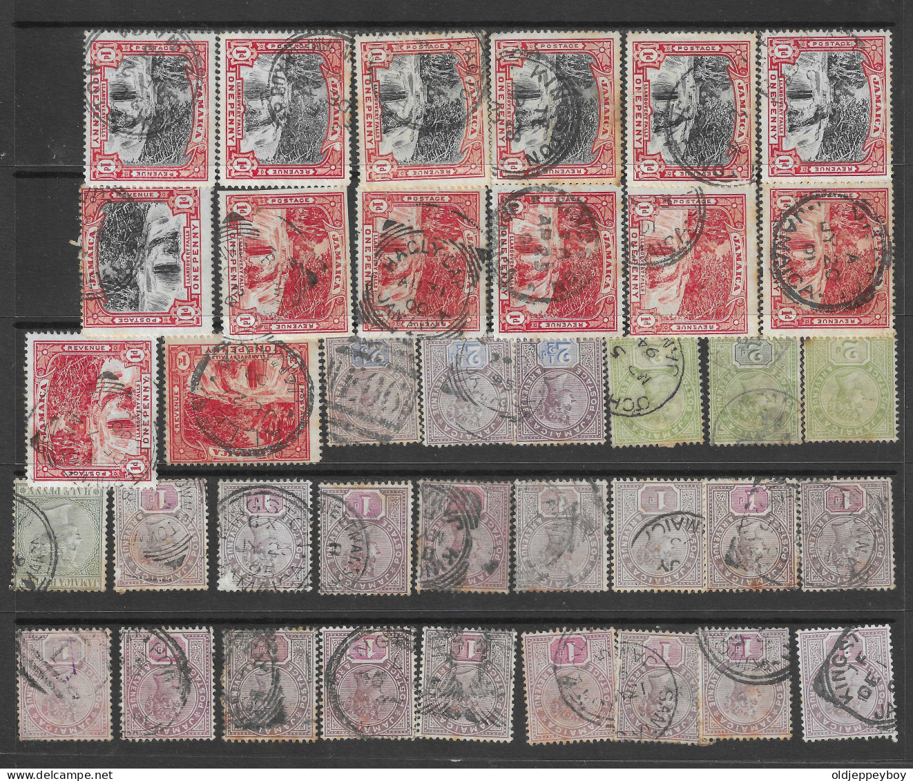 Great Britain - Jamaica - Giamaica COLLECTION OF REVENUE STAMPS FROM 1900S ONWARDS TOTAL 38 - Jamaica (...-1961)