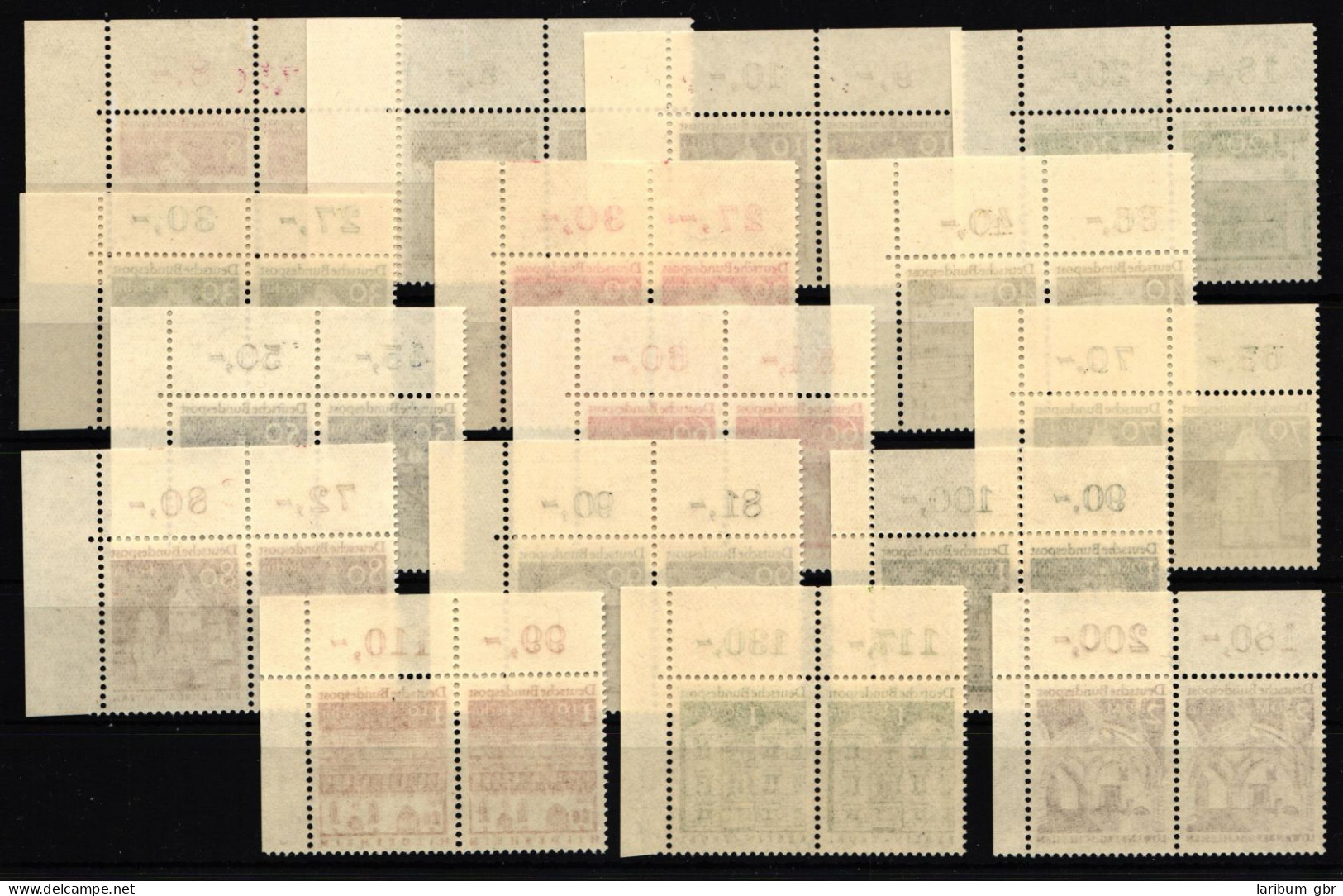 Berlin 270-285 Postfrisch Waagerechte Paare Vom Eckrand #JR324 - Altri & Non Classificati