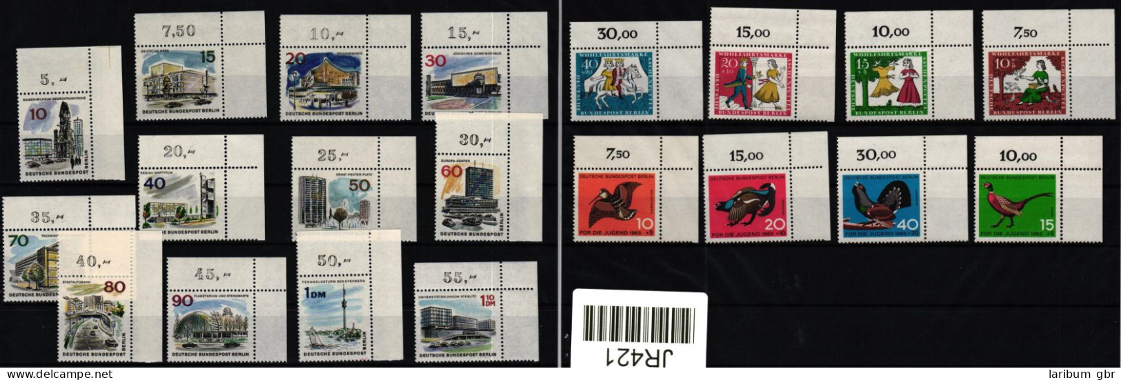 Berlin 250-269 Postfrisch Vom Eckrand, 1965 Ohne Dauerserien #JR421 - Altri & Non Classificati