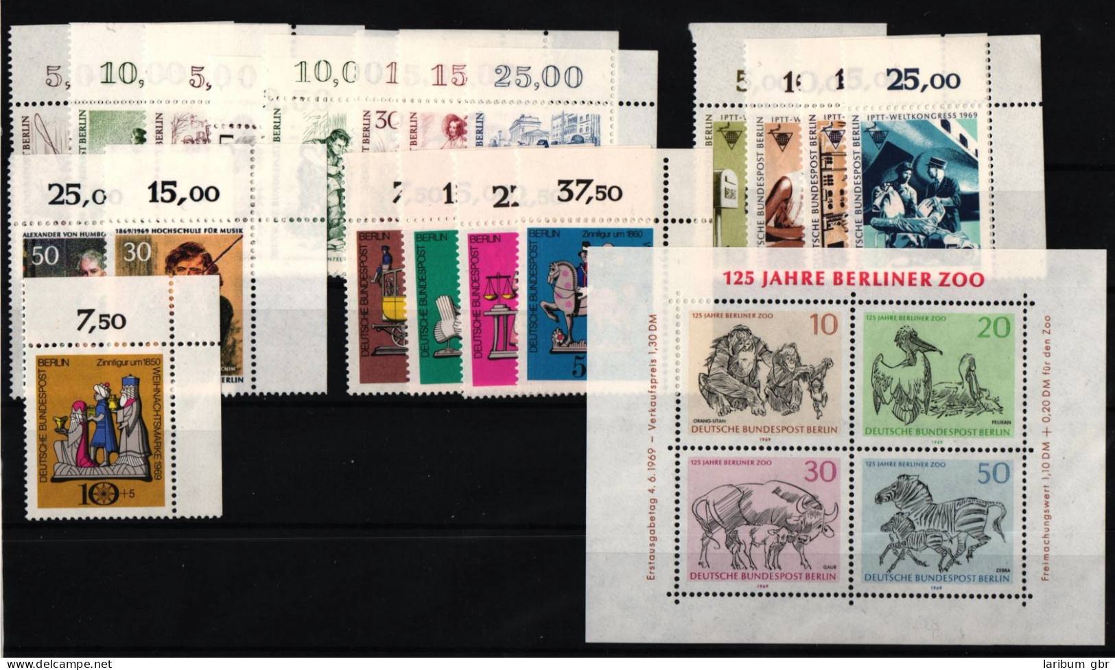Berlin 326-352 Postfrisch Vom Eckrand, 1969 Ohne Dauerserien #JR425 - Sonstige & Ohne Zuordnung