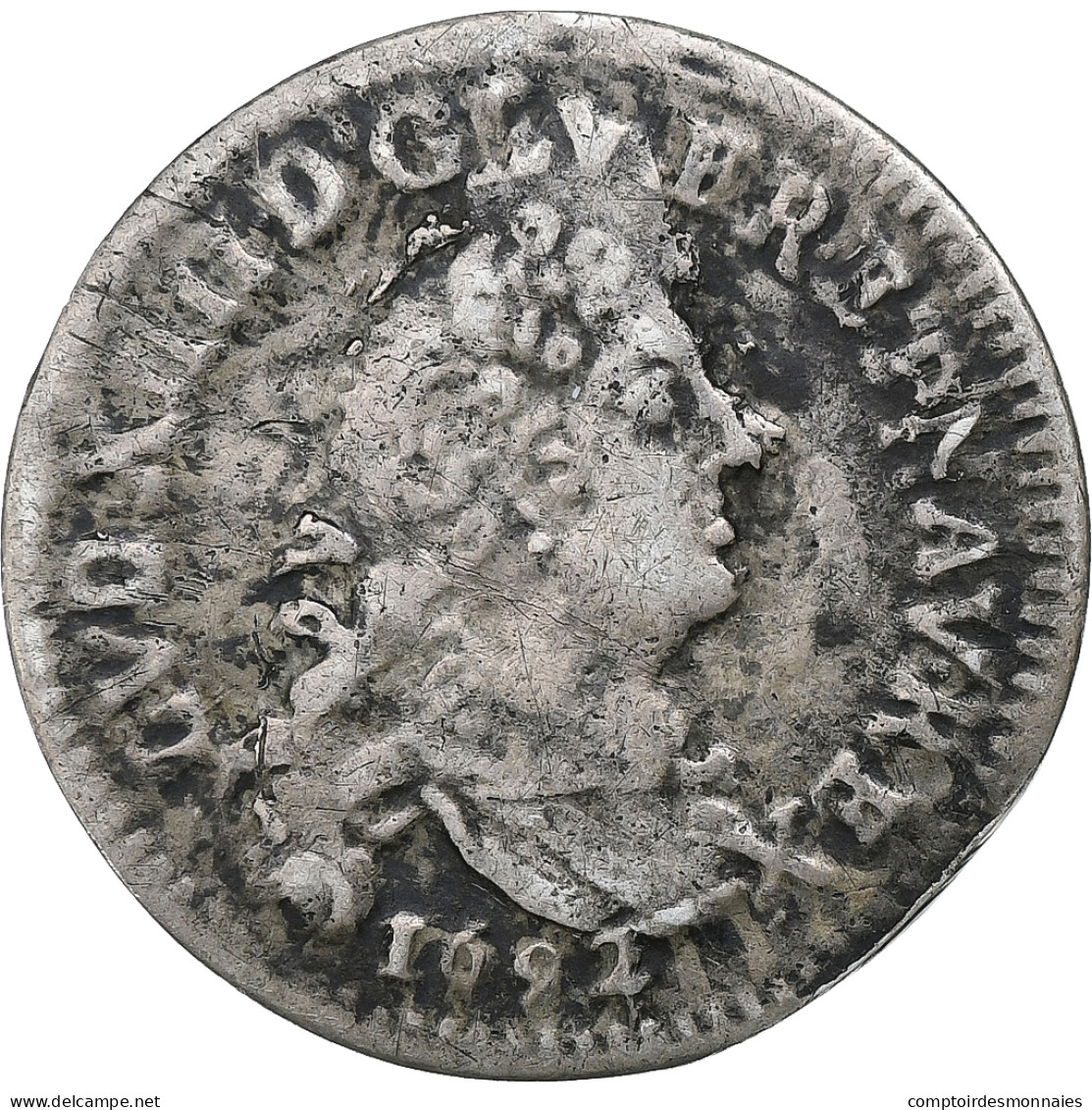 France, Louis XIV, 4 Sols Aux 2 L, 1692, Argent, TB+, Gadoury:106 - 1643-1715 Louis XIV The Great