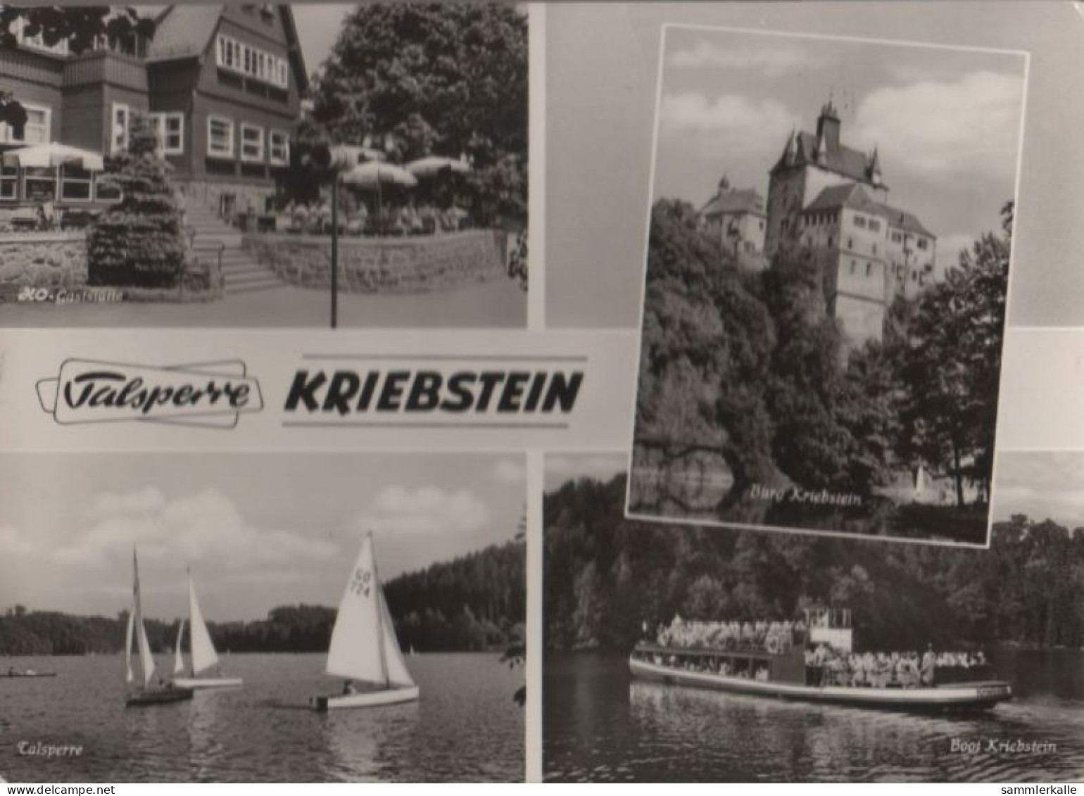 53150 - Talsperre Kriebstein - U.a. Boot Kriebstein - Ca. 1965 - Mittweida