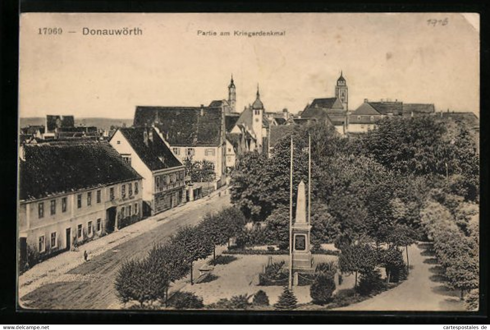 AK Donauwörth, Partie Am Kriegerdenkmal  - Donauwörth