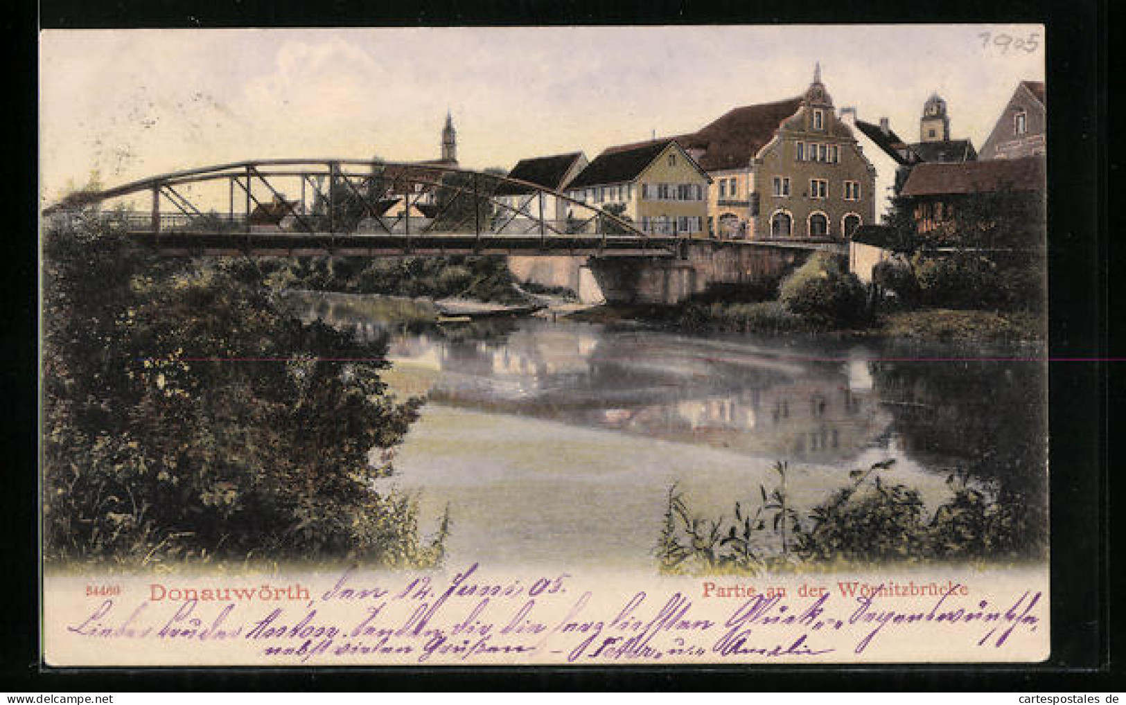 AK Donauwörth, Partie An Der Wörnitzbrücke  - Donauwörth