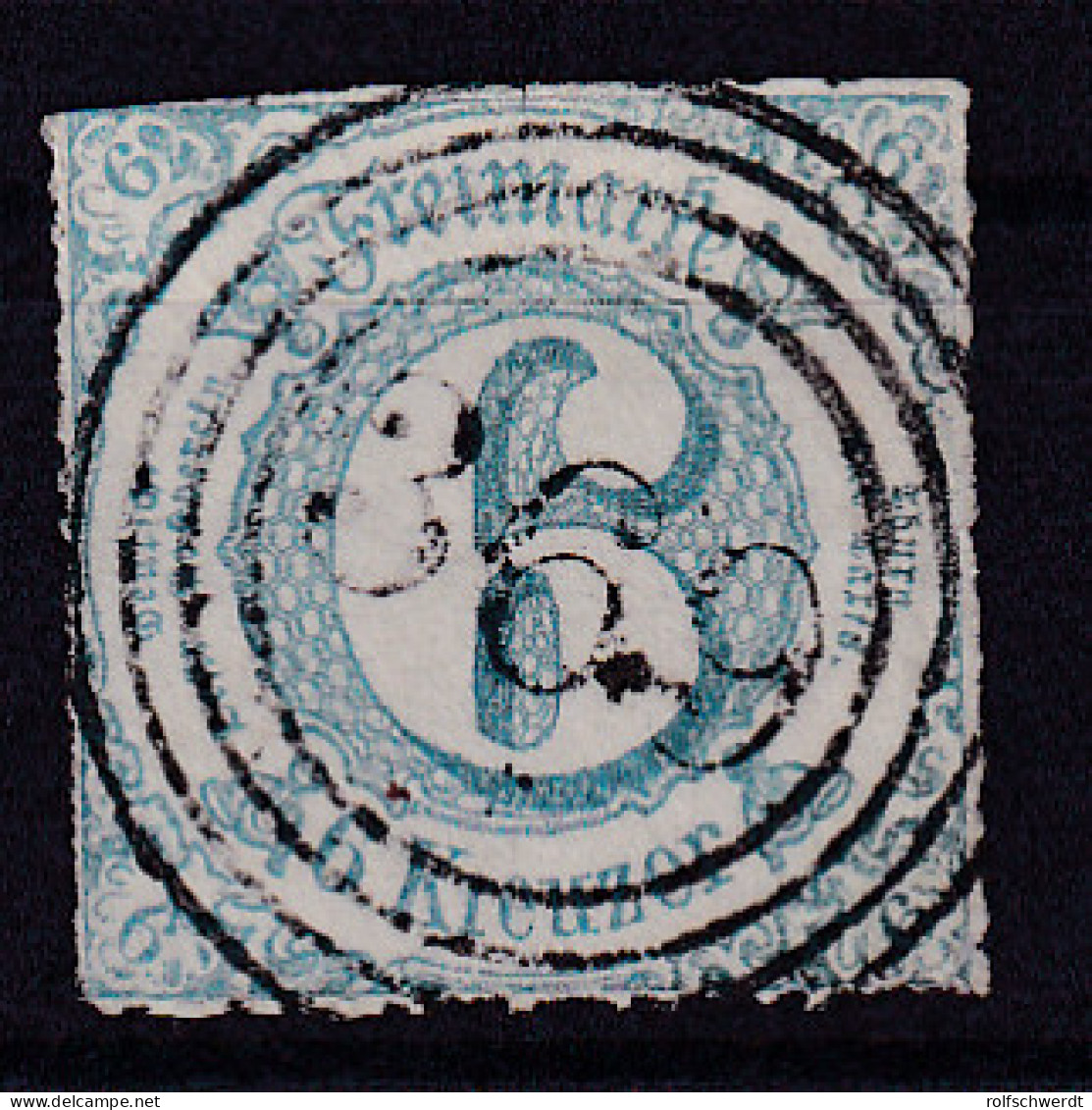 Ziffer 6 Kr. Mit Nummernstempel 369(= Birkenau), Gepr. Sommer BPP - Other & Unclassified