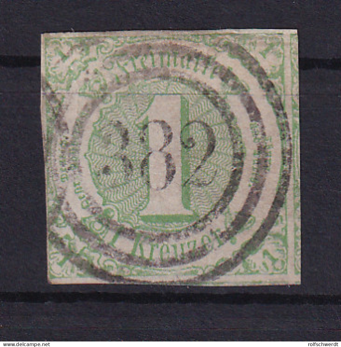 Ziffer 1 Kr. Mit Nummernstempel 382(= Ermenrod) - Other & Unclassified