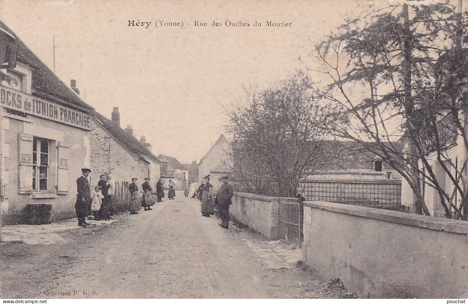 C9-89) HERY (YONNE) RUE DES OUCHES DU MOUTIER  - ANIMEE  - HABITANTS - ( 2 SCANS ) - Hery