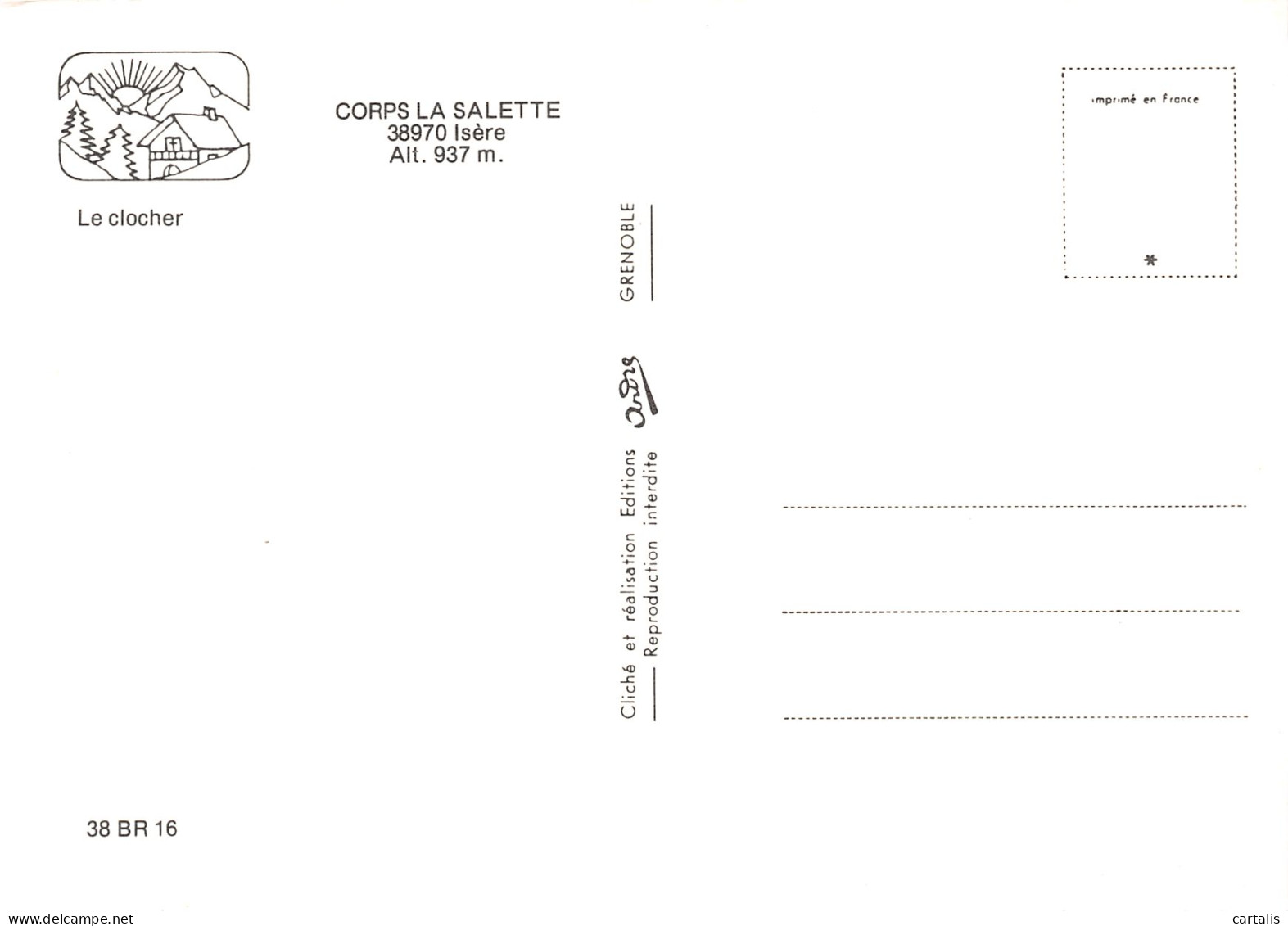 38-CORPS LA SALETTE-N°3765-C/0339 - Corps