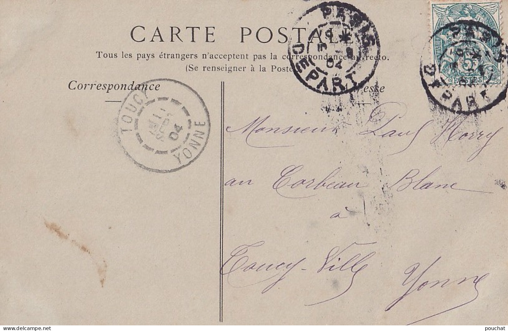 C13-75) PARIS - LE PONT AU CHANGE ET LE PALAIS DE JUSTICE - 1904 - ( 2 SCANS ) - Ponts