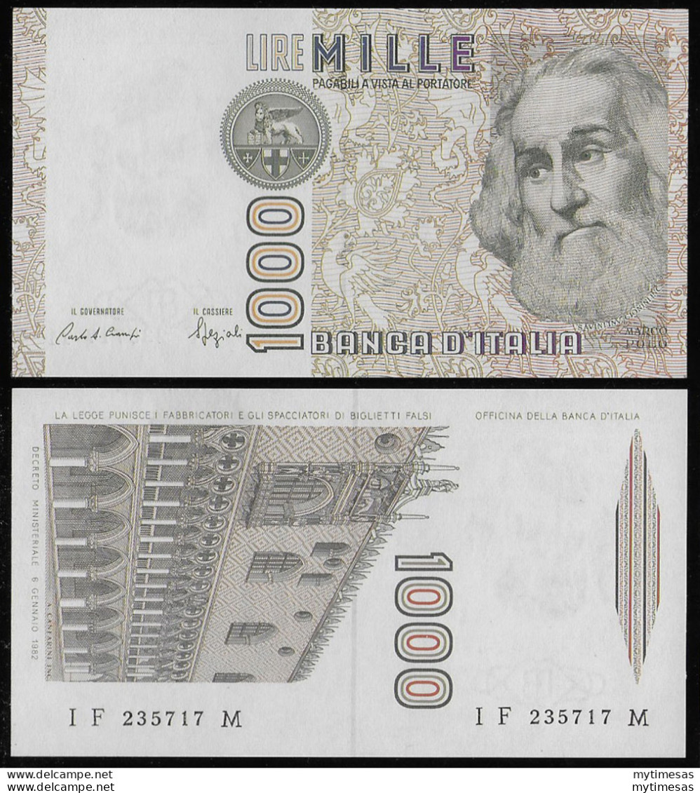 1988 Italia Lire 1.000 Marco Polo FDS Rif. BI 57F Gigante - Altri & Non Classificati