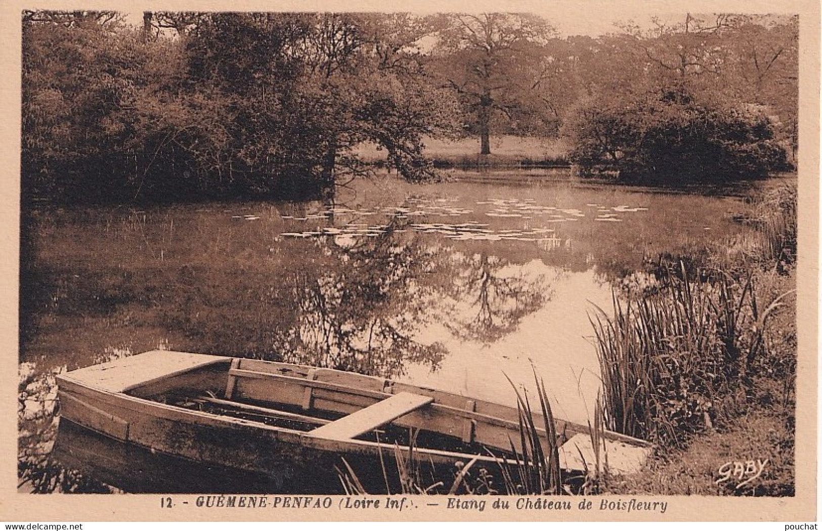 O1-44) GUEMENE - PENFAO - ETANG DU CHATEAU DE BOISFLEURY - ( 2  SCANS ) - Guémené-Penfao