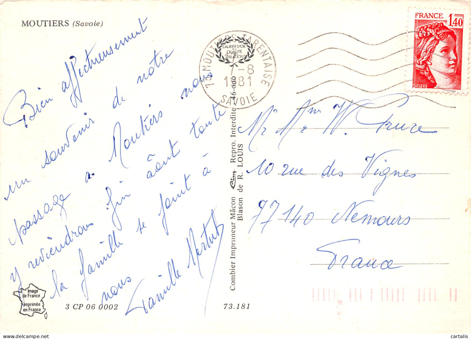 73-MOUTIERS-N°3768-B/0317 - Moutiers