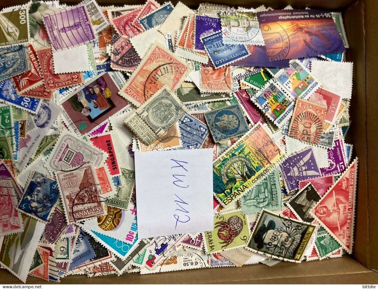 Alle Welt , Papierfreie Kiloware 1400 G  (KW 112) - Lots & Kiloware (mixtures) - Min. 1000 Stamps