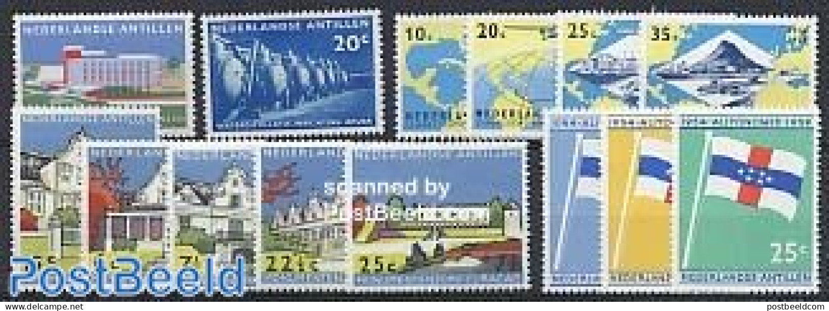 Netherlands Antilles 1959 Yearset 1959 (14v), Mint NH, Various - Yearsets (by Country) - Non Classificati