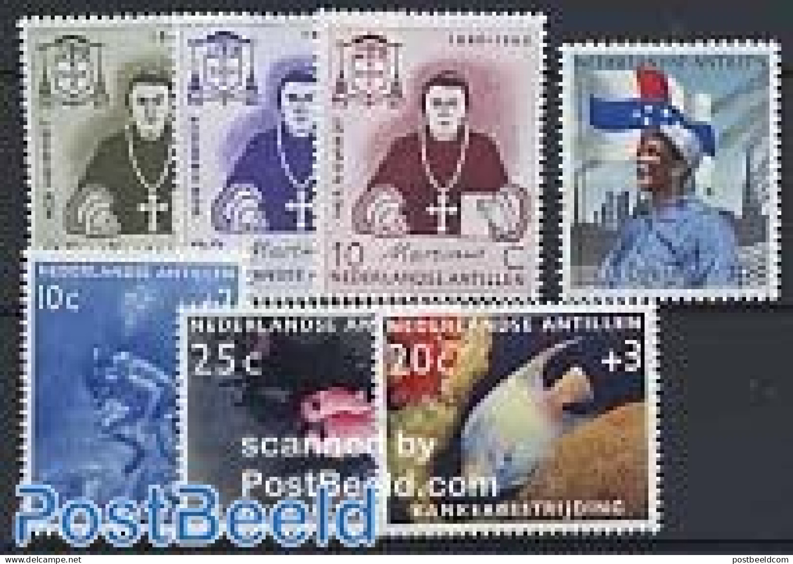 Netherlands Antilles 1960 Yearset 1960 (7v), Mint NH, Various - Yearsets (by Country) - Non Classificati