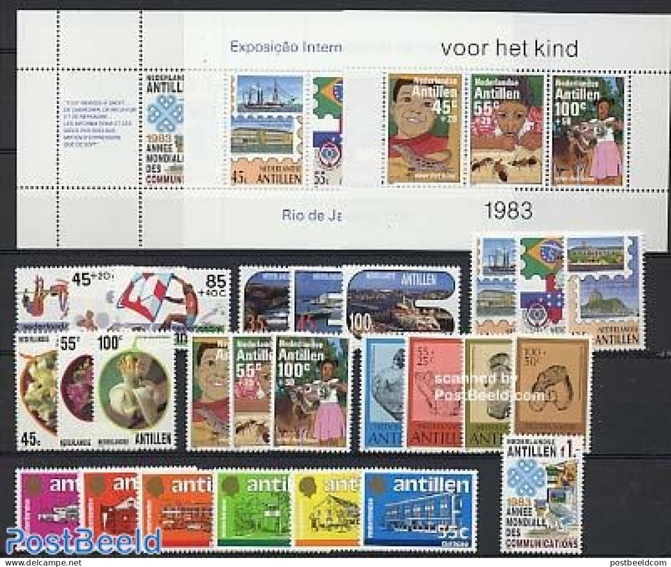 Netherlands Antilles 1983 Yearset 1983 (26v+3s/s), Mint NH, Various - Yearsets (by Country) - Non Classificati