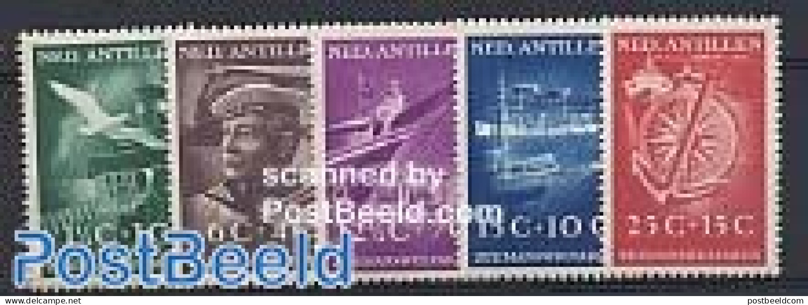 Netherlands Antilles 1952 Yearset 1952 (5v), Mint NH, Various - Yearsets (by Country) - Unclassified