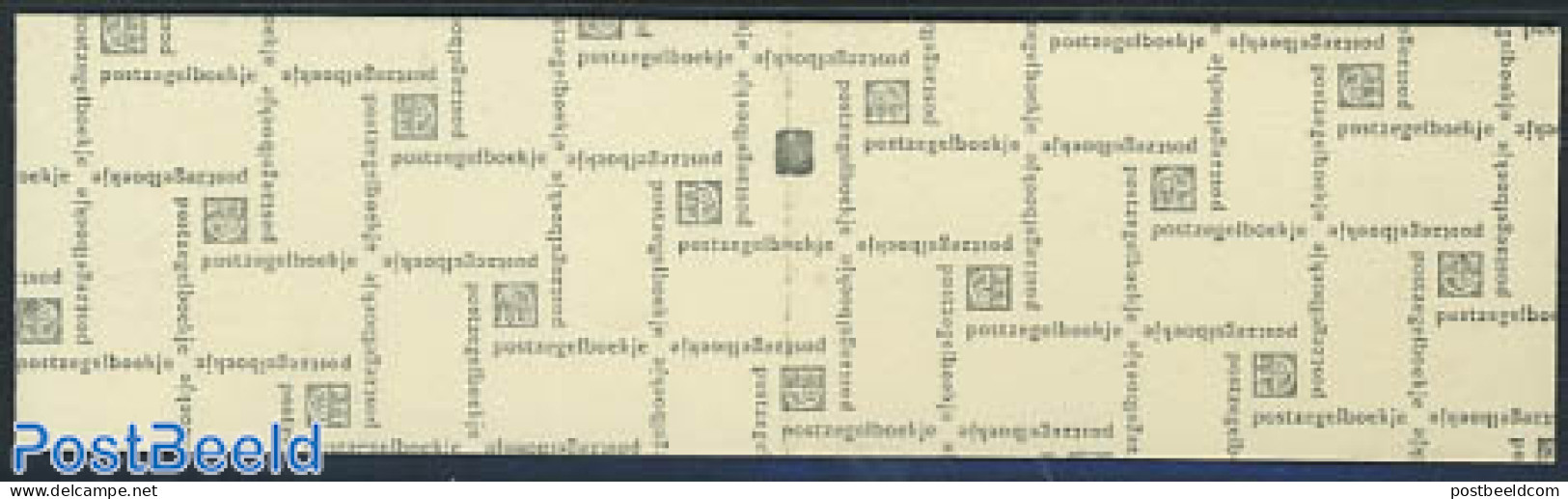 Netherlands 1966 5x20c Booklet, Phosphor, Count Block, Text: Op All, Mint NH, Stamp Booklets - Ongebruikt