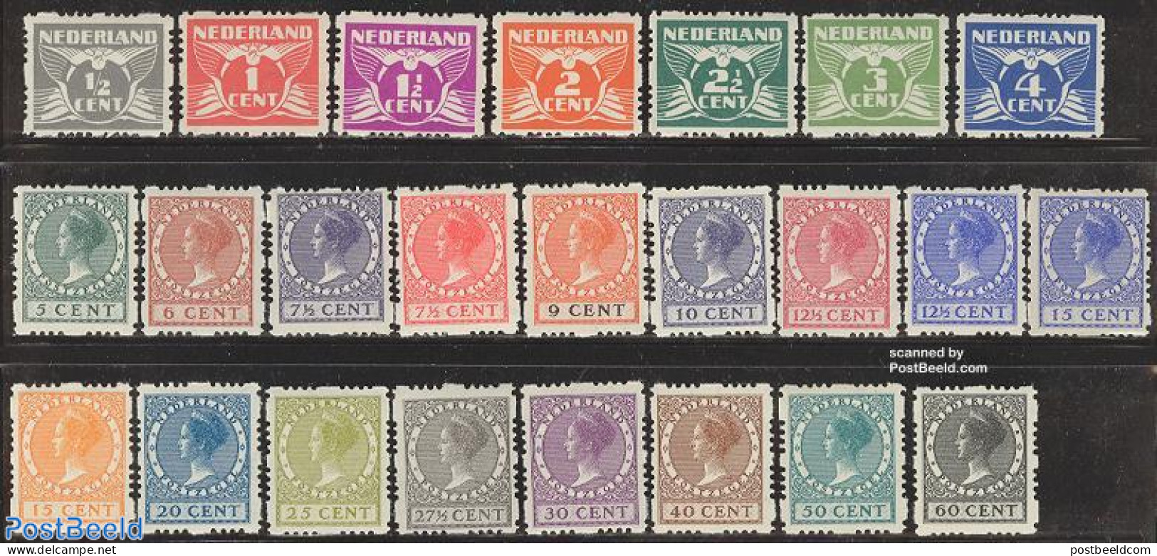Netherlands 1928 Definitives 4 Sided Syncopatic Perf. 24v, Mint NH - Unused Stamps