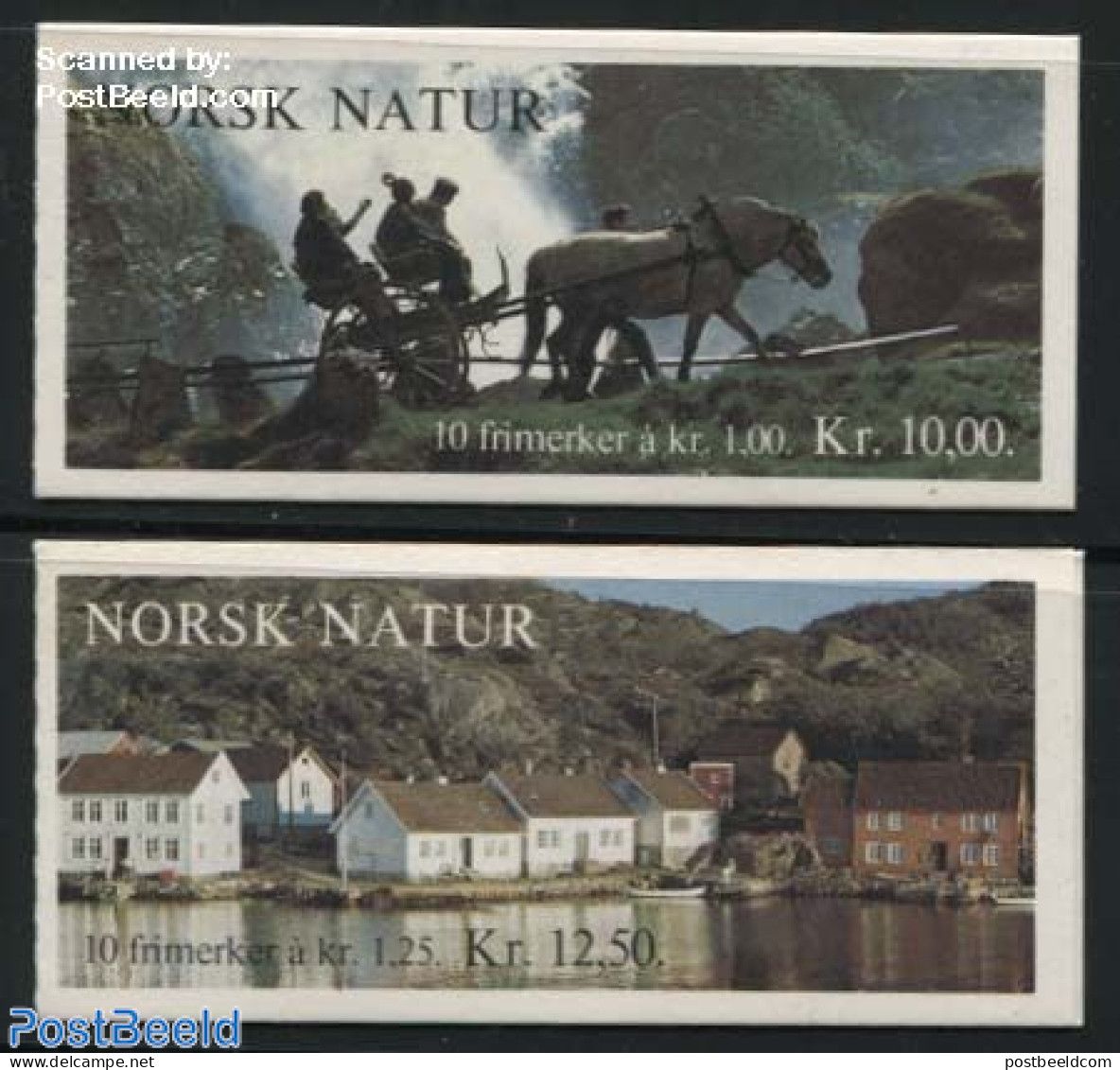 Norway 1979 Landscapes 2 Booklets, Mint NH, Nature - Horses - Stamp Booklets - Nuevos