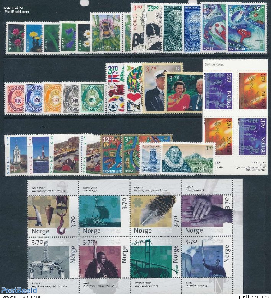 Norway 1997 Yearset 1997 (36v+1bklt), Mint NH, Various - Yearsets (by Country) - Neufs