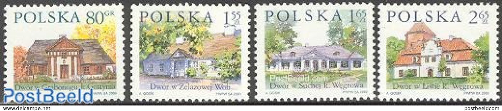 Poland 2000 Farms 4v, Mint NH, Art - Architecture - Unused Stamps