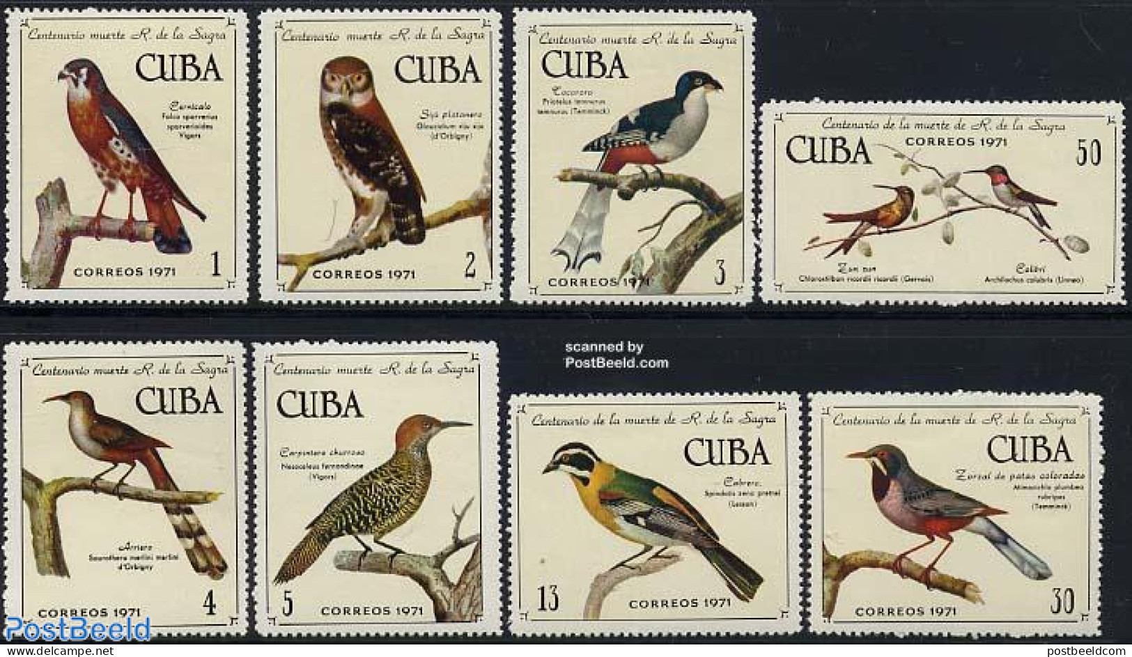 Cuba 1971 Birds 8v, Mint NH, Nature - Birds - Owls - Hummingbirds - Ungebraucht