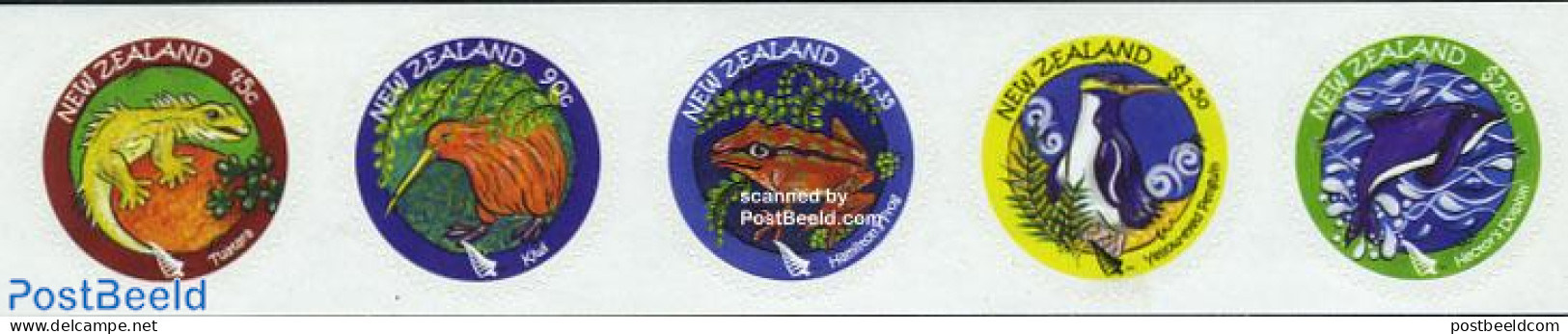 New Zealand 2007 Native Wildlife 5v S-a, Mint NH, Nature - Various - Animals (others & Mixed) - Birds - Frogs & Toads .. - Unused Stamps