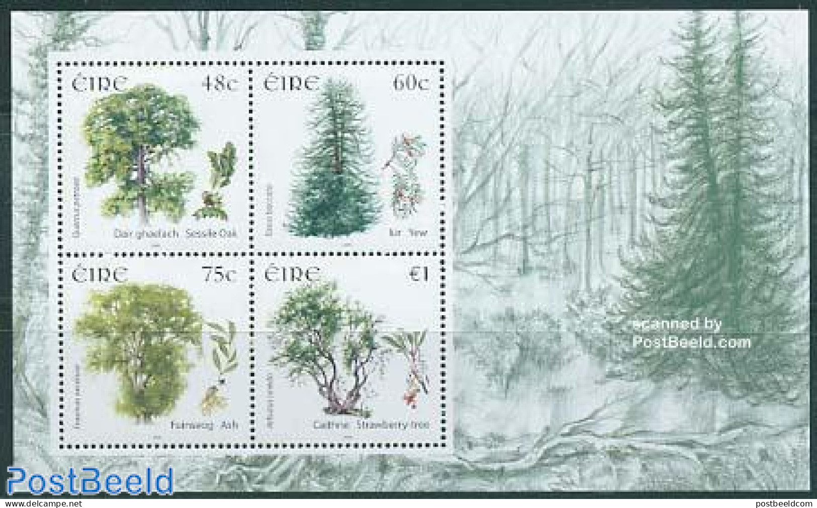 Ireland 2006 Trees S/s, Mint NH, Nature - Trees & Forests - Ongebruikt