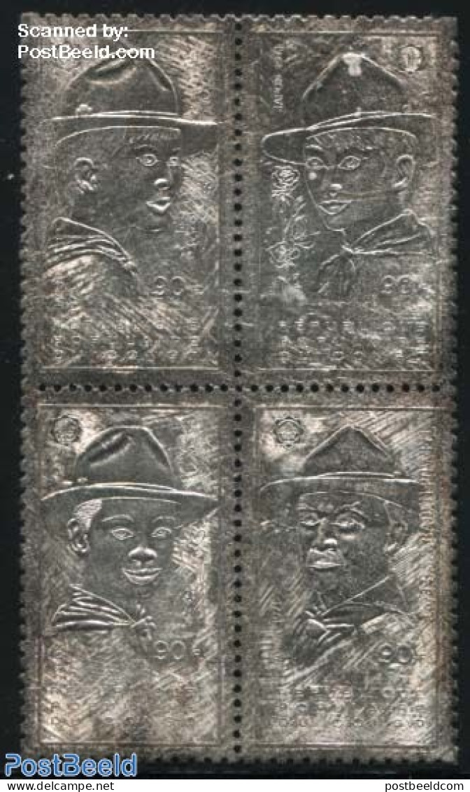 Congo Republic 1971 Jamboree Silver 4v [+], Mint NH, Sport - Scouting - Other & Unclassified
