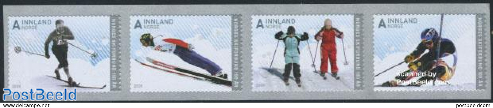 Norway 2008 Skiing 4v S-a, Mint NH, Sport - Skiing - Sport (other And Mixed) - Nuovi