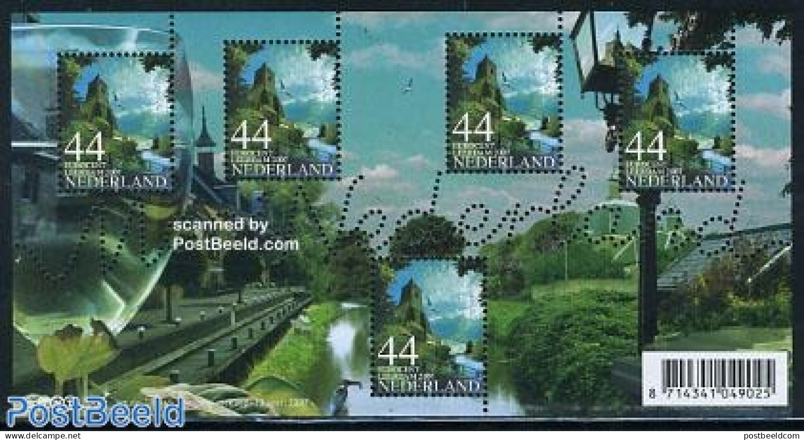 Netherlands 2007 Beautiful Holland, Leerdam S/s, Mint NH, Nature - Religion - Various - Birds - Fishing - Churches, Te.. - Unused Stamps