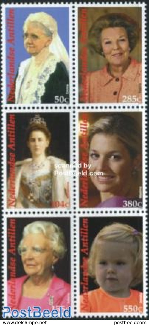 Netherlands Antilles 2007 Women Of The Royal Family 6v [++], Mint NH, History - Kings & Queens (Royalty) - Familias Reales
