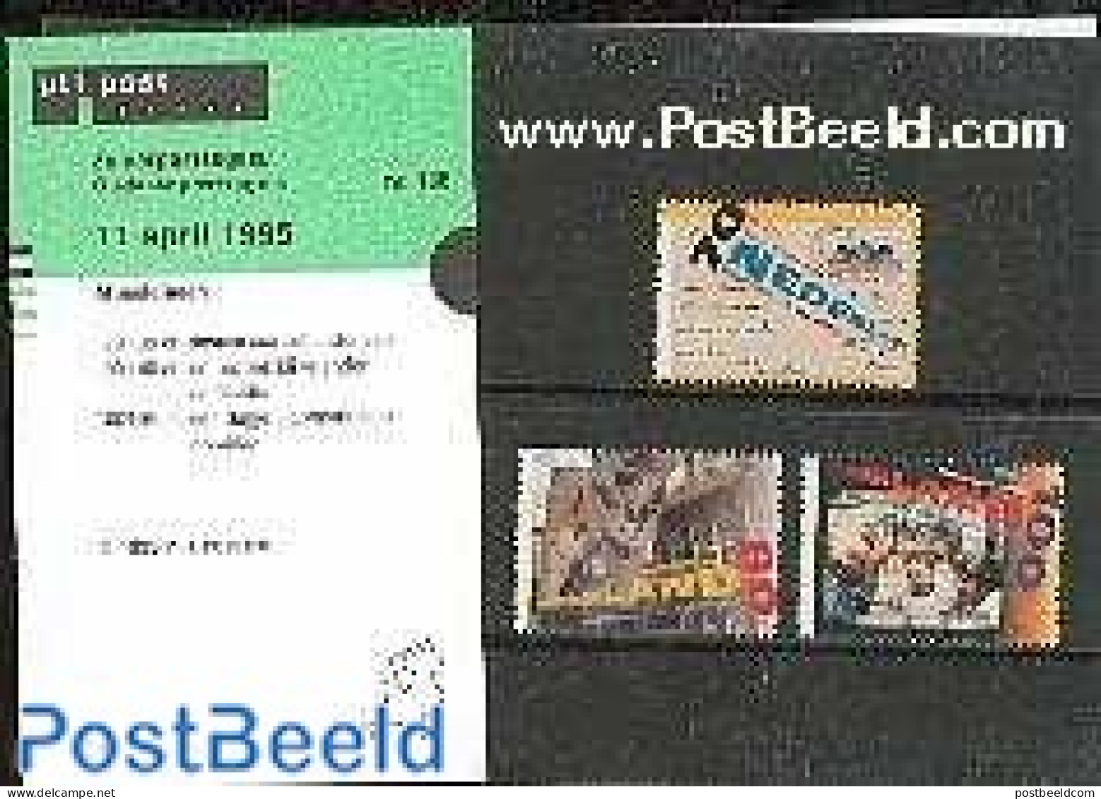 Netherlands 1995 PTT MAPJE 136, Mint NH, Stamps On Stamps - Neufs