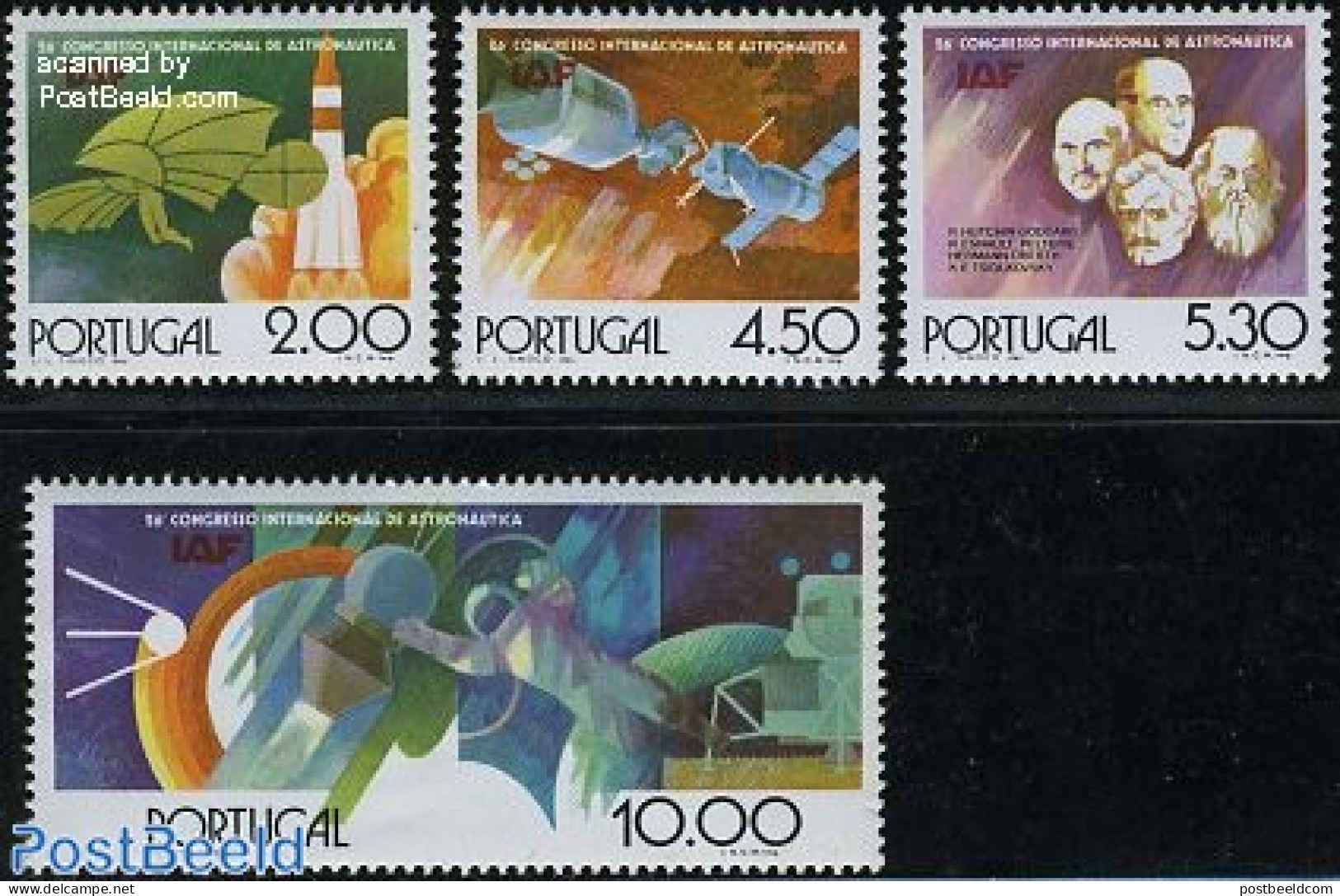 Portugal 1975 Space Association 4v, Mint NH, Transport - Space Exploration - Ongebruikt
