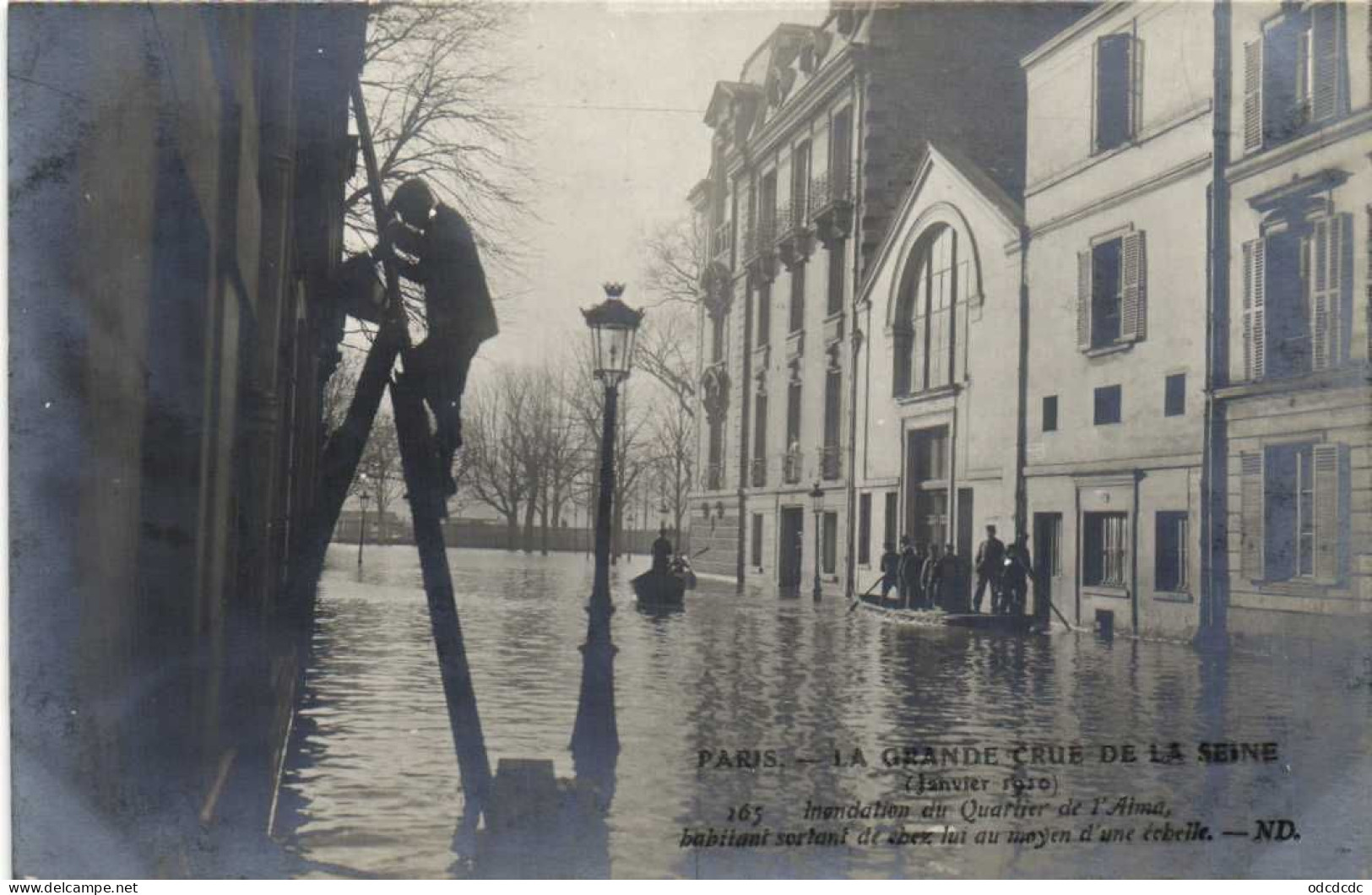 DESTOCKAGE Avant fermeture boutique T BON LOT 100 CPA  INONDATIONS DE PARIS 1910 Touies Animées  (toutes scannées )