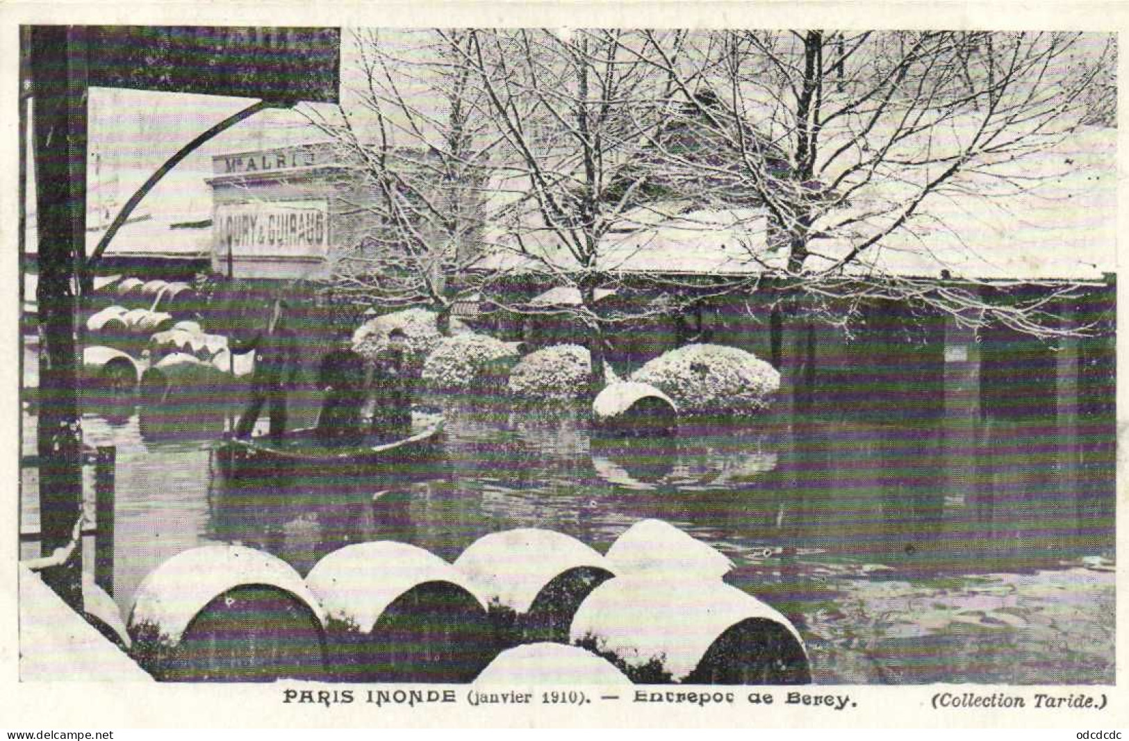 DESTOCKAGE Avant fermeture boutique T BON LOT 100 CPA  INONDATIONS DE PARIS 1910 Touies Animées  (toutes scannées )