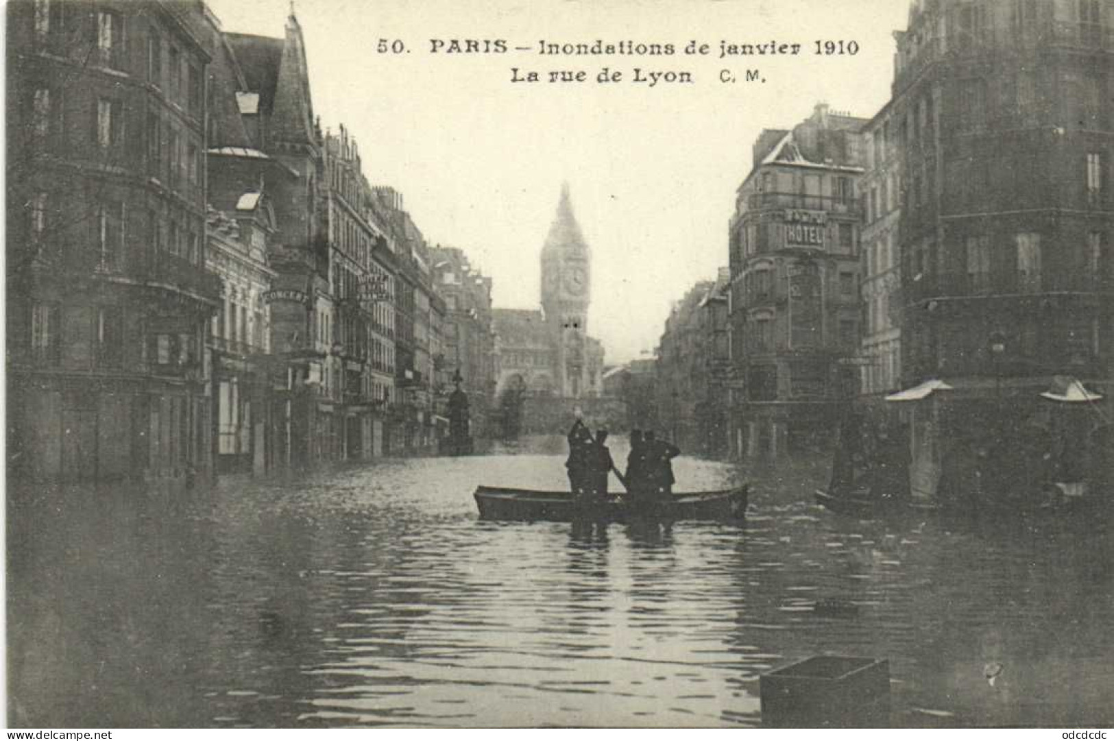 DESTOCKAGE Avant fermeture boutique T BON LOT 100 CPA  INONDATIONS DE PARIS 1910 Touies Animées  (toutes scannées )