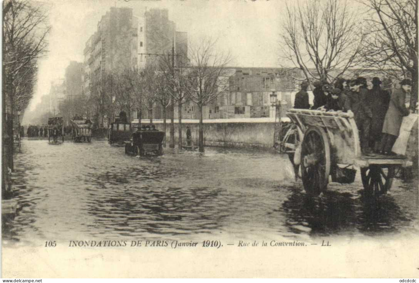 DESTOCKAGE Avant fermeture boutique T BON LOT 100 CPA  INONDATIONS DE PARIS 1910 Touies Animées  (toutes scannées )