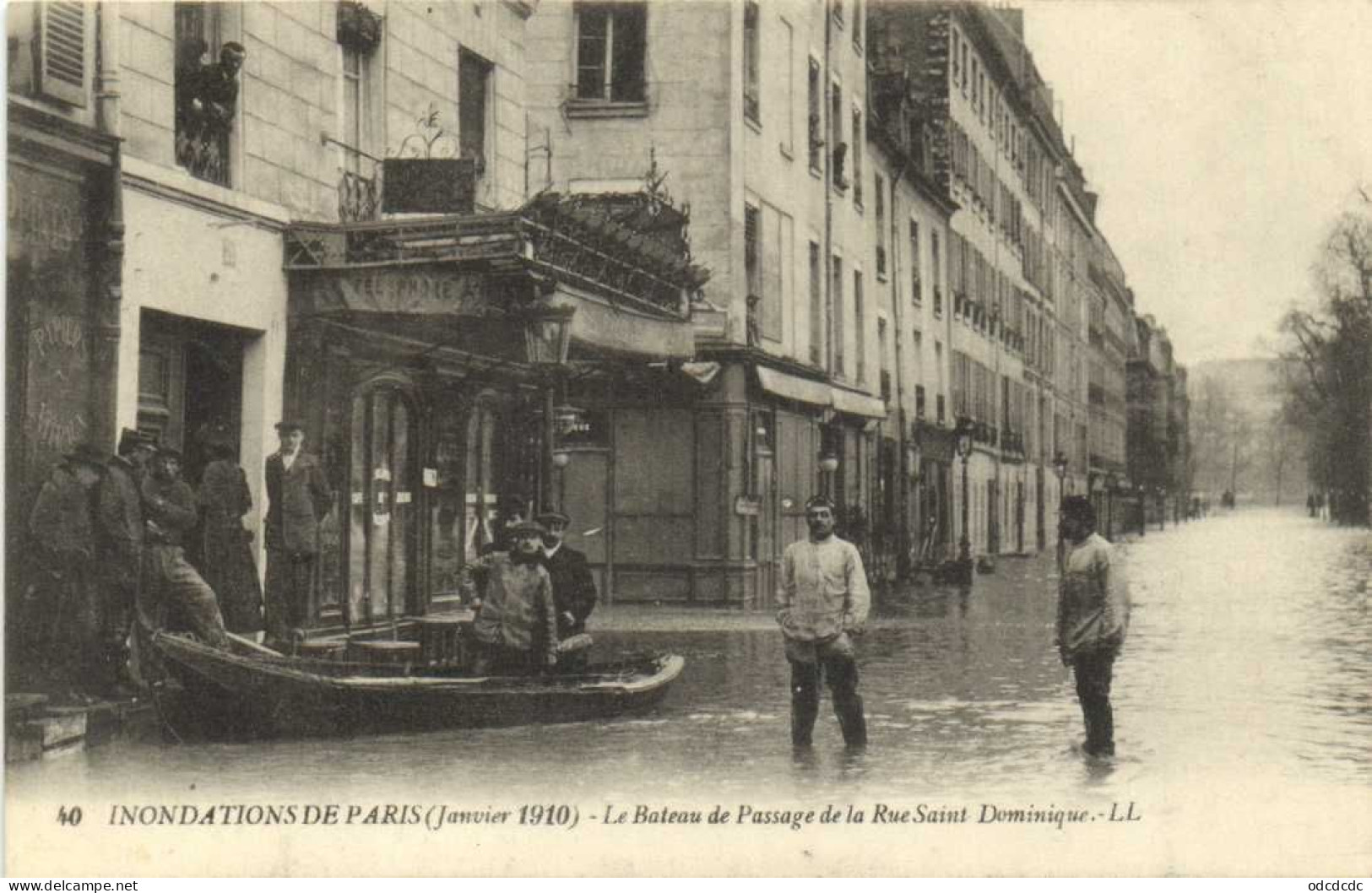 DESTOCKAGE Avant fermeture boutique T BON LOT 100 CPA  INONDATIONS DE PARIS 1910 Touies Animées  (toutes scannées )