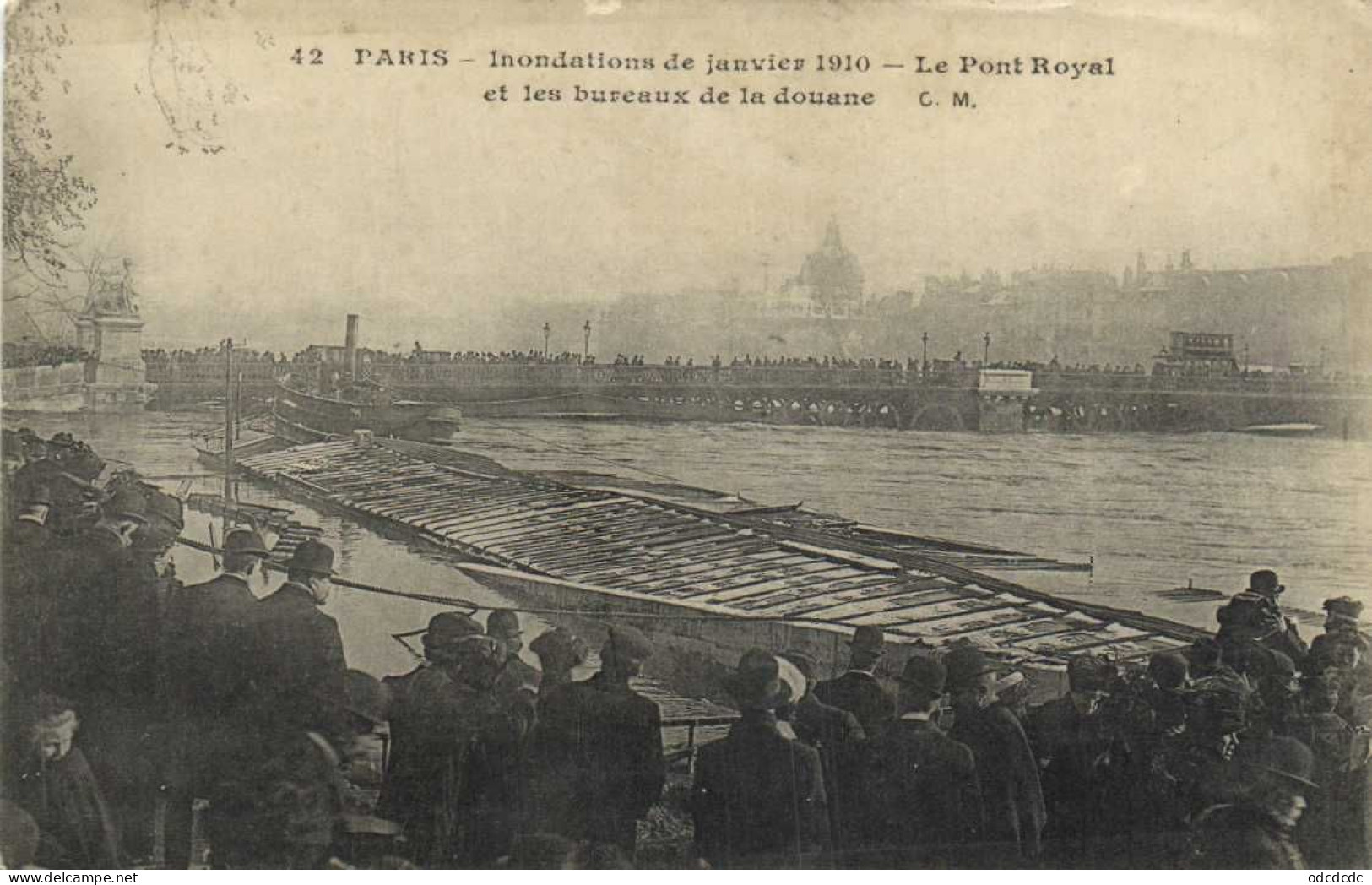 DESTOCKAGE Avant fermeture boutique T BON LOT 100 CPA  INONDATIONS DE PARIS 1910 Touies Animées  (toutes scannées )