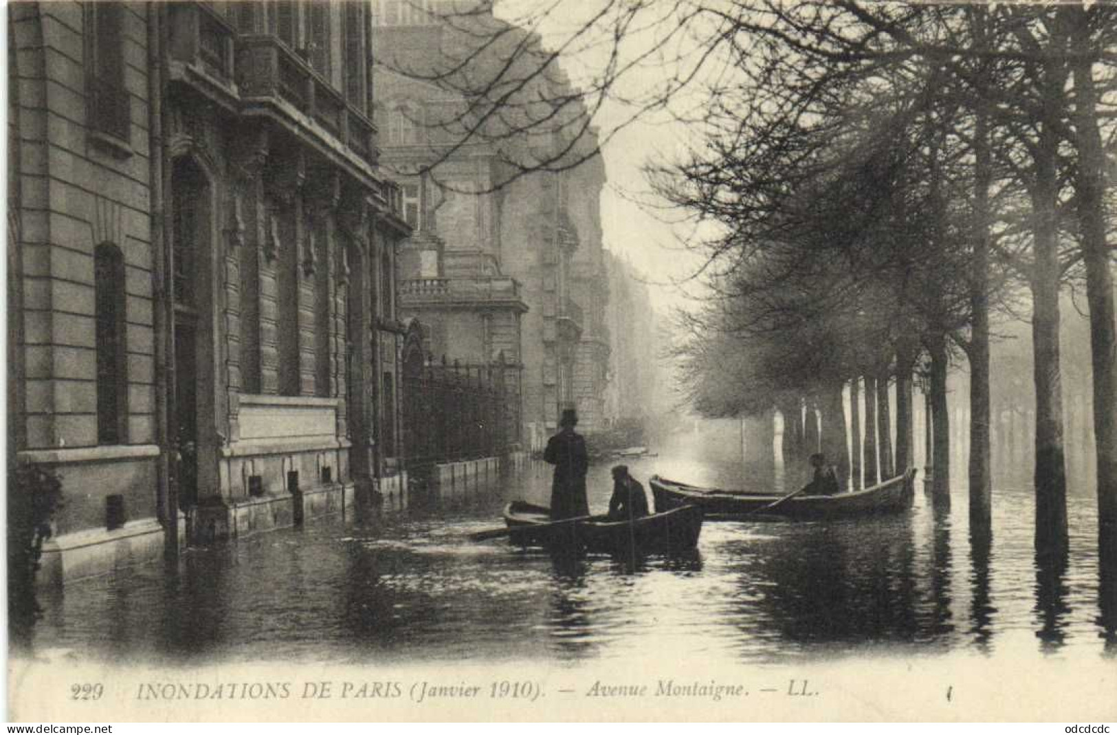 DESTOCKAGE Avant fermeture boutique T BON LOT 100 CPA  INONDATIONS DE PARIS 1910 Touies Animées  (toutes scannées )