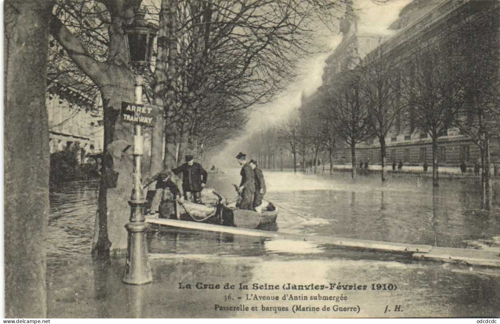 DESTOCKAGE Avant fermeture boutique T BON LOT 100 CPA  INONDATIONS DE PARIS 1910 Touies Animées  (toutes scannées )